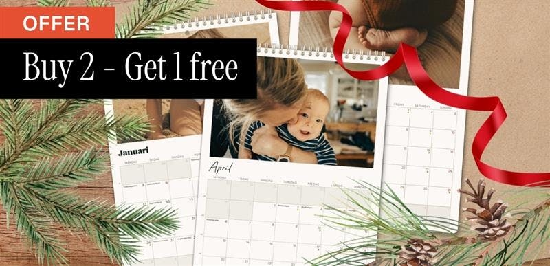Aktuelles Angebot drei Kalender zum Preis von zwei